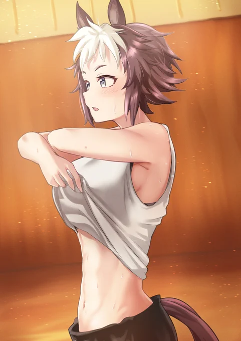ライアンの腹筋見たい#ウマ娘 #メジロライアン 