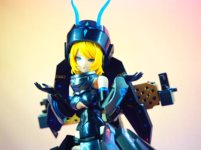 バレットナイツ エクソシスト・ウィドウ完成しましたM.S.G2つも入ってるみたいなキットでしたが思ってたよりスムーズに出来上がりました。ヨカッタ…#メガミデバイス#コトブキヤ 