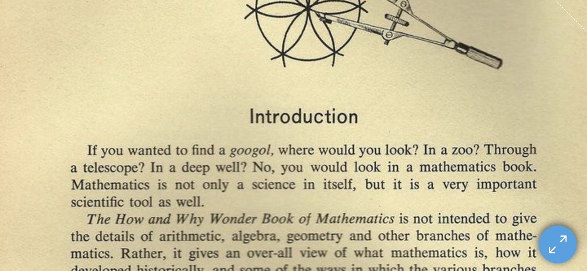 corretge's tweet photo. What is a googol?
A googol is the large number 10e100. It is 1 followed by 100 zeros.
It is a number so large that it exceeds the number of raindrops that would fall on New York, Los Angeles and Chicago in more than a century.
#HowAndWhy
https://t.co/UBQpYB6ETY https://t.co/YMDg7sLb0V