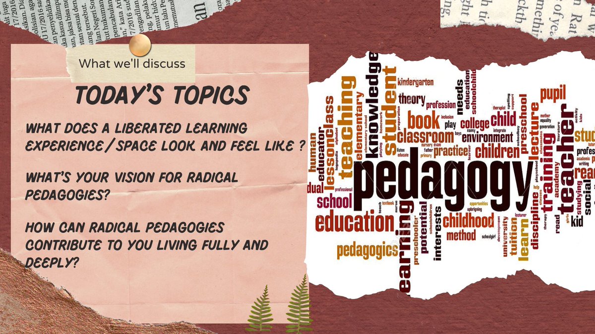 Great turnout at Collective Conversations yesterday! To all that joined, thank you for sharing wisdom on radical pedagogies.

Next session is on indigenous spiritualities. Date TBA so sign up to our newsletter if you’re yet to!

#radicaleducation #radicalimagination #pedagogy