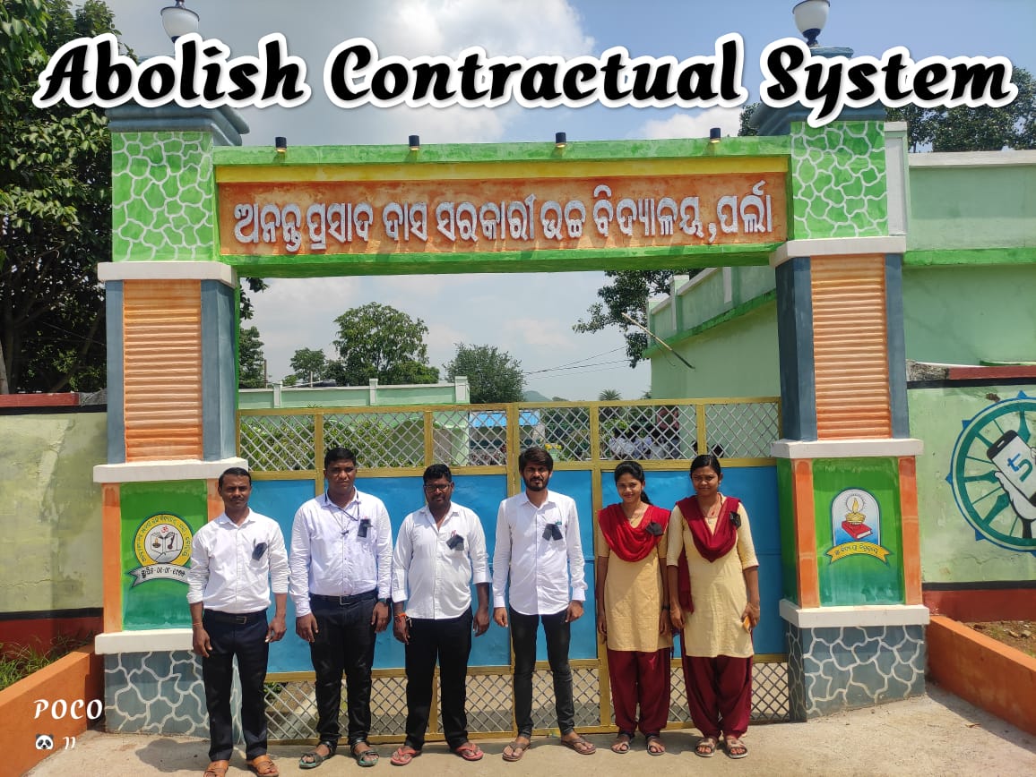 #AbolishOdishaContaractualrules #Restore_regular_appointment #EqualPayforEqualWork
<a href="/CMO_Odisha/">CMO Odisha</a> <a href="/SecyChief/">ChiefSecyOdisha</a> @gapg_dept <a href="/MoSarkar5T/">MoSarkar 5T</a> <a href="/FdOdisha/">Finance Department</a> <a href="/IPR_Odisha/">I & PR Department, Odisha</a> <a href="/LawOdisha/">Law Department</a> <a href="/Vkpandianfancl1/">Vkpandianfanclub</a> <a href="/pranabpdas/">Pranab Prakash Das</a> <a href="/otvnews/">OTV</a> <a href="/OGCEA/">OGCEA(ODISHA GOVERNMENT COMBINED EMPLOYEE'S ASSO</a> <a href="/ArgusNews_in/">Argus News</a> <a href="/kanak_news/">Kanak News</a> <a href="/sudarsandasINC/">Sudarsan Das</a>  <a href="/GovernorOdisha/">Governor Odisha</a> <a href="/samajalive/">Samaja Live</a>