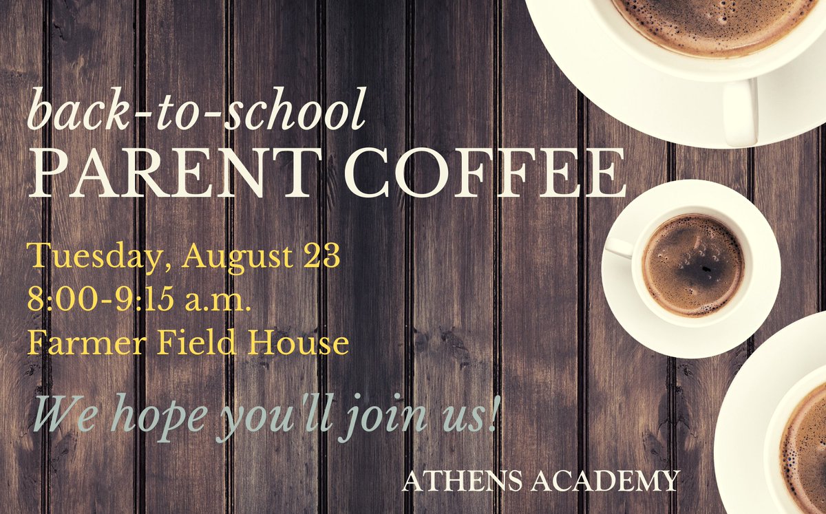 Don't forget to drop by tomorrow morning after car line!
