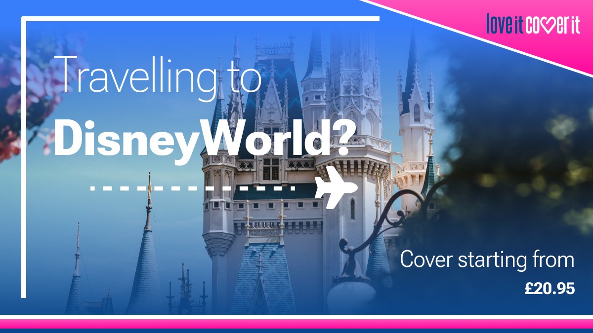 loveitcoverit's tweet image. Planning your trip to Disneyland? Keep safe with comprehensive insurance starting from £20.95

#Adventure #Travel #loveitcoverit #Disneyworld