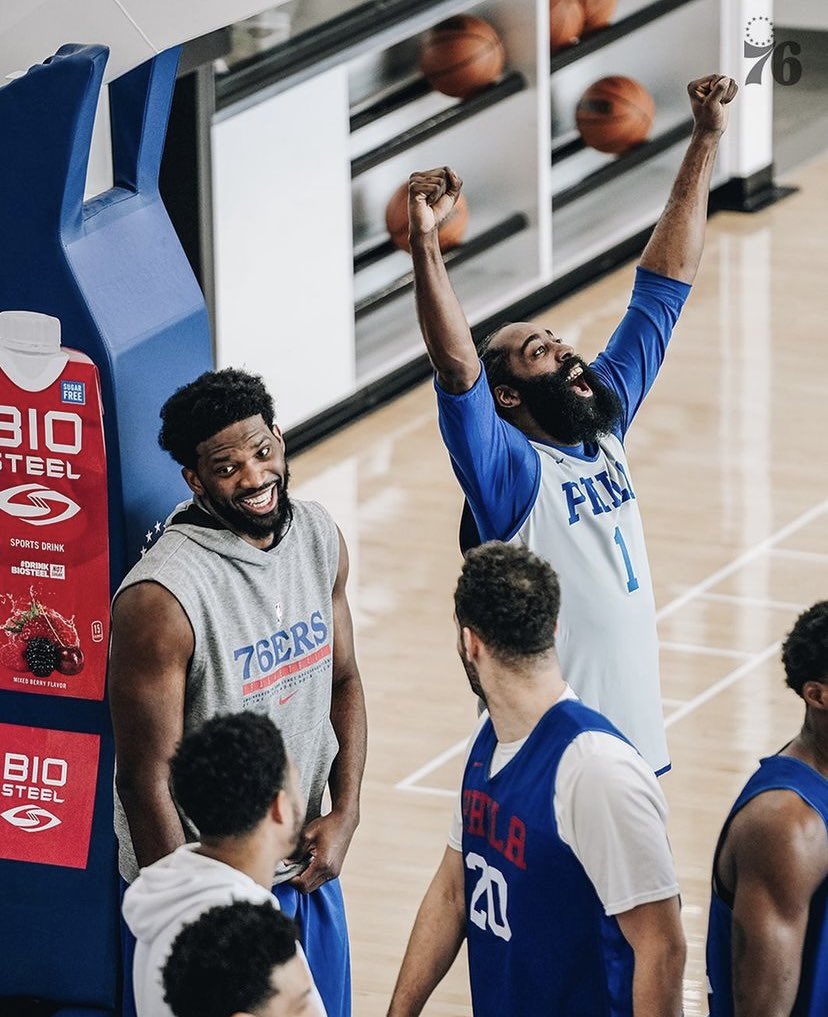 sixers's tweet photo. when you realize the schedule drops today. 😁 https://t.co/zYkfZ07tLK