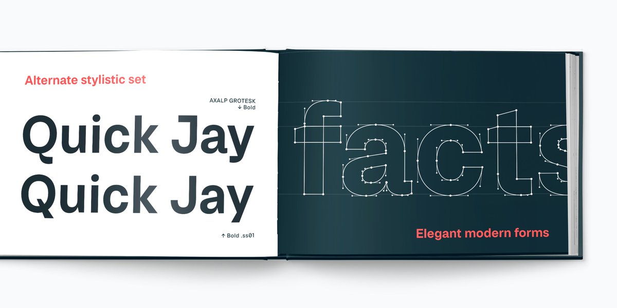 Today’s featured sans is Axalp Grotesk. Born in Switzerland! Ideal for modern visual identities and UI. Beautiful!  fonts.ilovetypography.com/fonts/rohh/axa…
