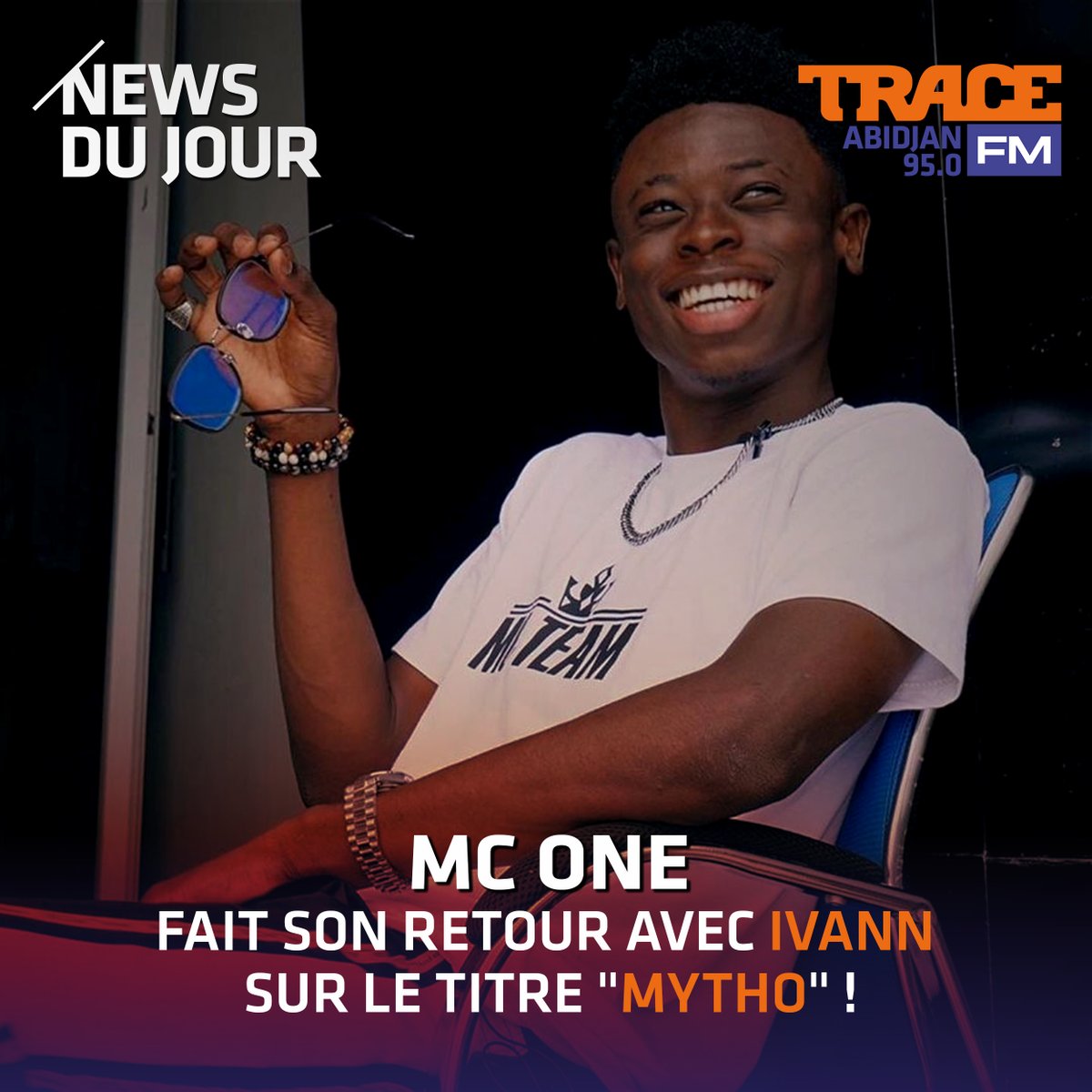 Trace_225's tweet photo. Après un très long moment d'absence sur la scène musicale, @Mc_One_Officiel fait son retour avec le titre "MYTHO", une collaboration avec #DjIvann. L'avez-vous déjà écouté 🎧 ?
#PremierSurLesHits #Trace_225
#McOne #Ivann #RapIvoire https://t.co/zRYW0PMZxD