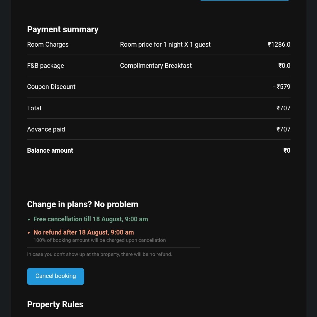 lost_prophet666's tweet photo. @oyorooms i booked a room and paid in full during booking now I get 13 mails back to back and the prices have increased 2x and it show amount due what kind of joke is this? https://t.co/JYae8Xb9do