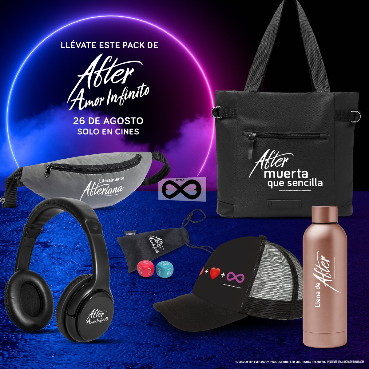 ocine_es's tweet photo. ¡CONSIGUE UNO DE ESTOS 5 PACKS DE #AfterAmorInfinito!  
Para participar:
🐦 ¡Síguenos! (@ocine_es)
🔁 RT
🗨 Menciona a la persona más fan de #AFTER qué conozcas
📃BBLL➡ https://t.co/LKuzyNYQgO
📅 Finaliza el 24/08 📅 https://t.co/bs9xUDz7gy