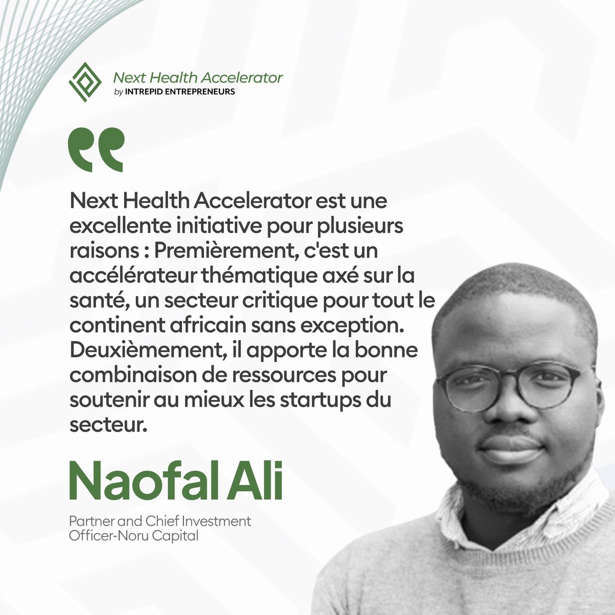 Grâce à son offre unique, <a href="/NextHealthbyIE/">Intrepid Entrepreneurs</a> offre à chacune des startups du programme, un accompagnement spécifique en fonction de leurs besoins, un mentorat de haute qualité et un accès à un réseau élargi de professionnels et d’investisseurs.
👉intrepidentrepreneurs.org/fr/programme/
#accelerator