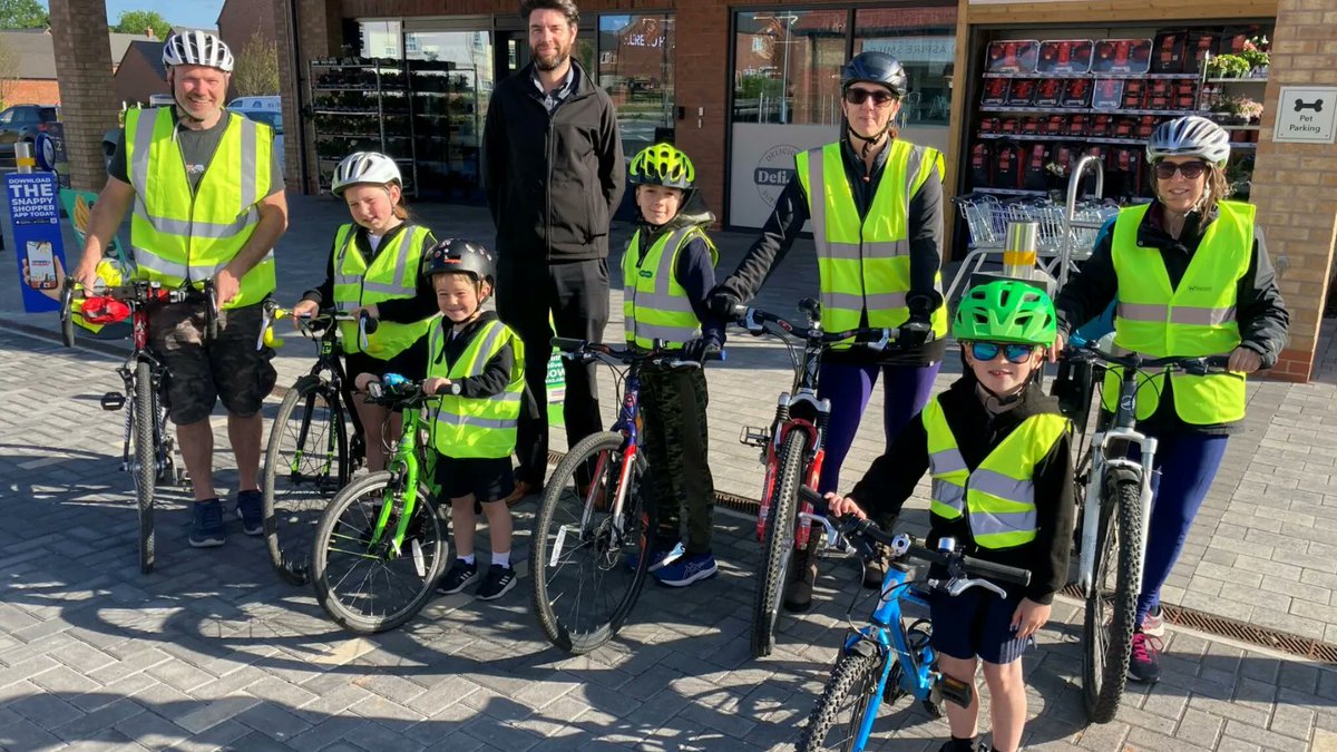 A Bicycle Bus scheme in Leamington has received £200 from our Helping Hearts Award Scheme. The Bus leaves from one of our stores and stops off at three schools. Organiser Simon says: "It allows us to ride to school safely with added social, physical and mental health benefits.”