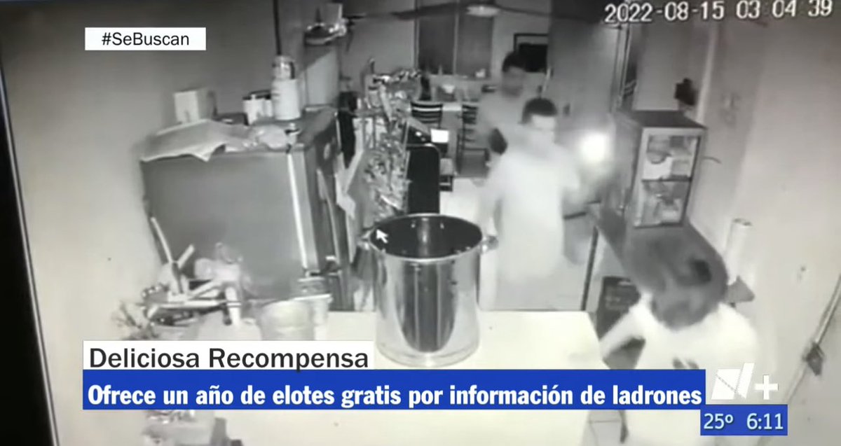 joluisgarcia's tweet photo. Un año de elotes GRATIS ofrecen a quien dé información sobre ladrones que los robaron. Se trata de Elotes Galaxia, fueron víctimas de tres ladrones🌽
@nmasmonterrey https://t.co/zcK6VxeC66