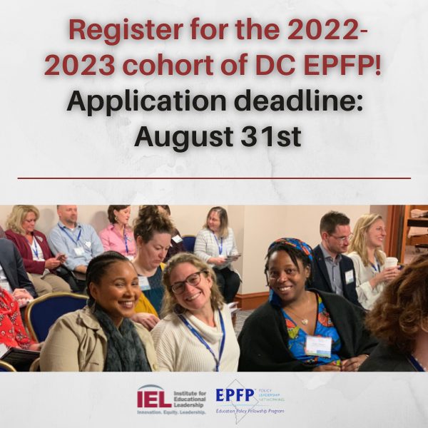IELconnects's tweet photo. DC @epfp_iel is still accepting applications for the 2022-'23 cohort! Deadline extended to 8/31 or until slots full - there are still a few left. Fellows will be able to expand their knowledge, skills, and practices as leaders who effect positive change. https://t.co/7pTK3fbOXb https://t.co/AV7l1v4p6B