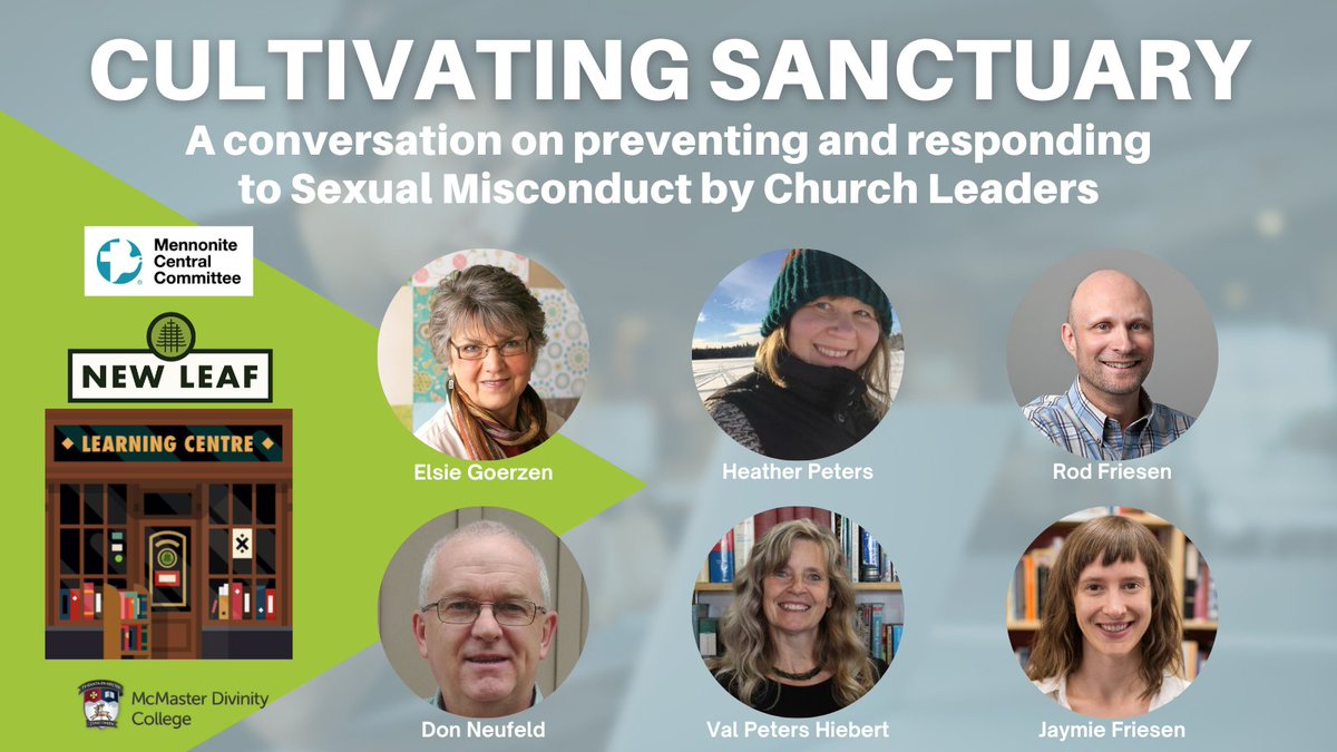 NewLeafNetwork's tweet photo. Disclosures of sexual misconduct and sexual abuse by church leaders, particularly in evangelical circles, are rising. We, the church in Canada have a problem we must confront. 

Join us and @mccpeace for this timely and vital equipping Learning Series. 

https://t.co/aliwm6iPmU https://t.co/qsSNCTQxG8