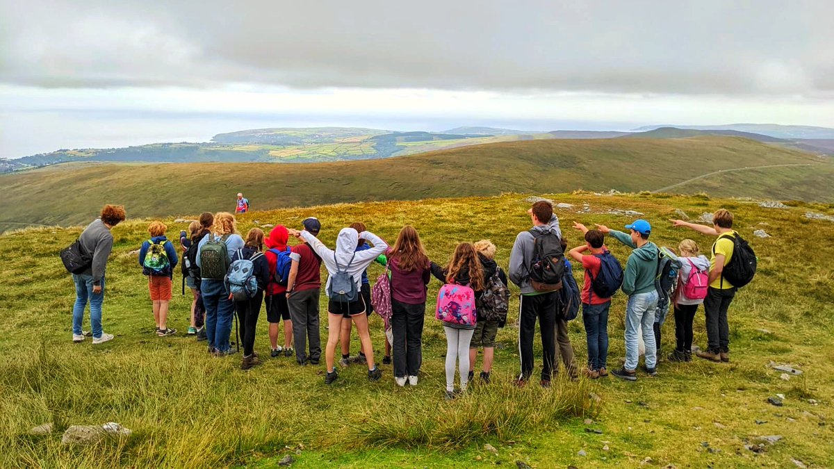 EcoWeeks's tweet photo. The Snaefell summit has been reached!!! Upon which time an impromptu game of grass is lava broke out! #ecoweeks #walks #isleofman #snaefell #FloorIsLava https://t.co/zONb8UKXUI