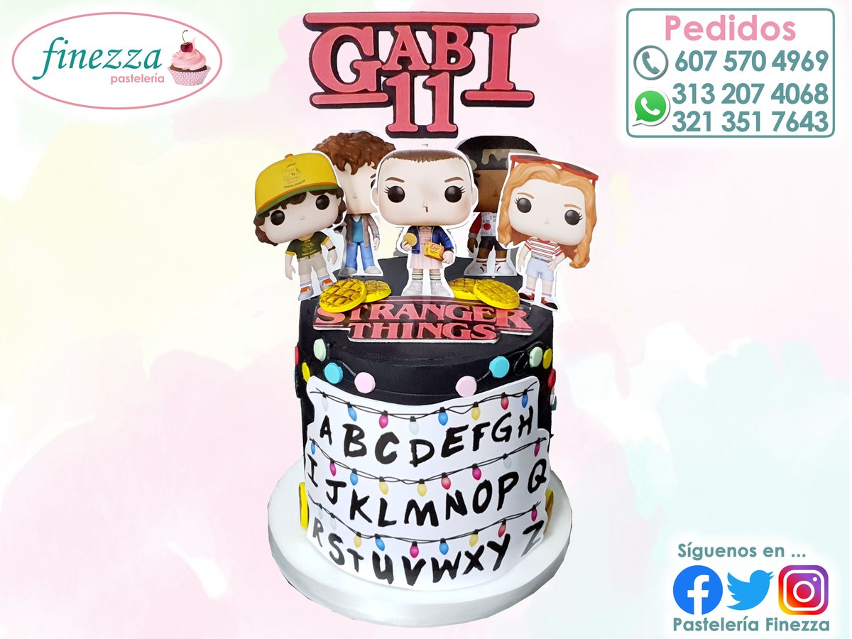 pastelfinezza's tweet photo. Feliz Cumpleaños Gabi!
#PasteleriaFinezza #CelebraConFinezza #Cumpleaños #FelizCumpleaños #HappyBirthday #Ponque #Torta #Cake #StrangerThings #StrangerThingsCake #CakeStrangerThings #Neflix #Gabi https://t.co/BHDIBqnp8k
