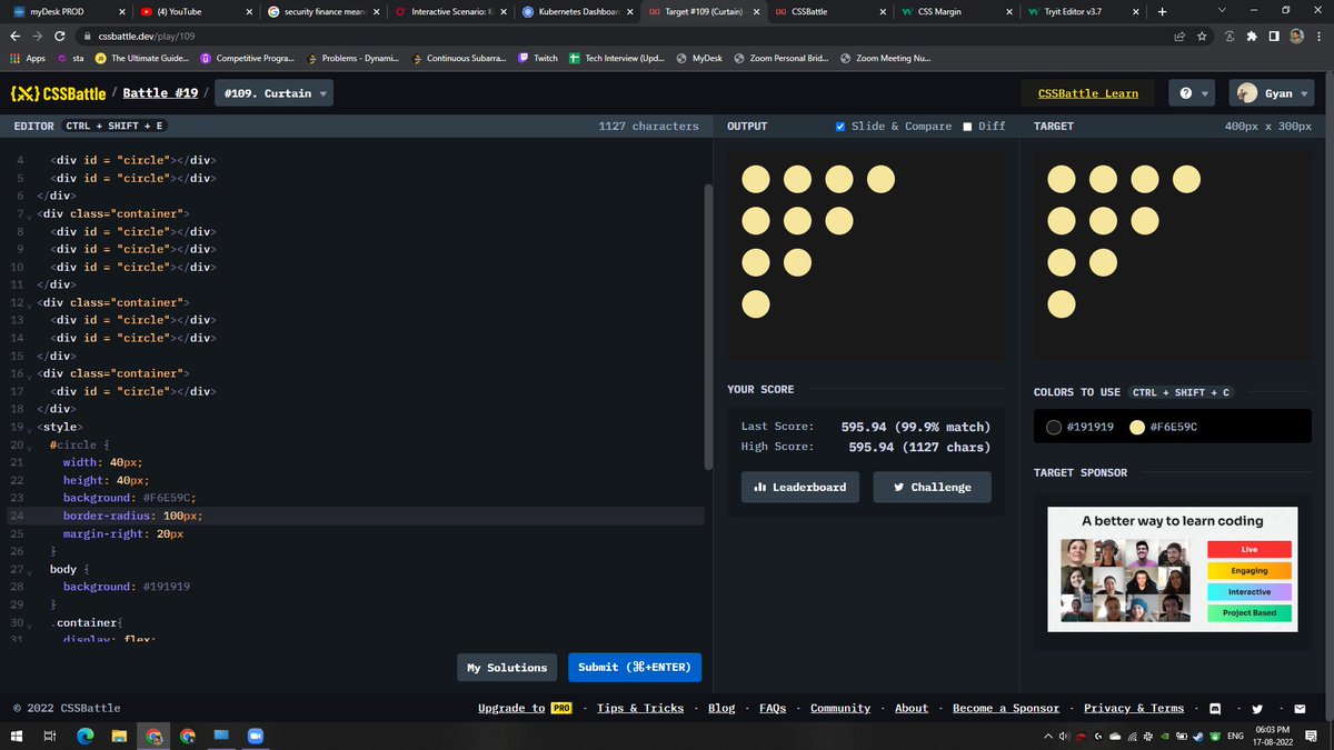 gyaniscool's tweet photo. I got 99.9% match on https://t.co/d4kGCAe2zy #cssisfun #CSS #HTML5 #Coding #programming https://t.co/AbEav5g97r
