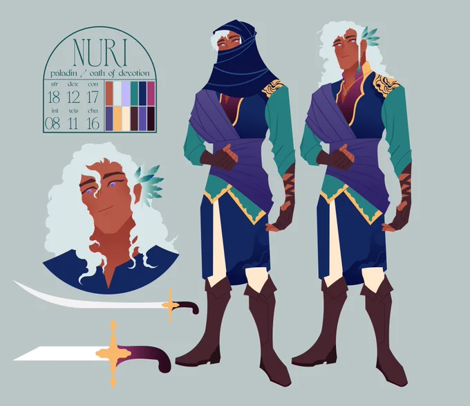 my beloved aasimar paladin 