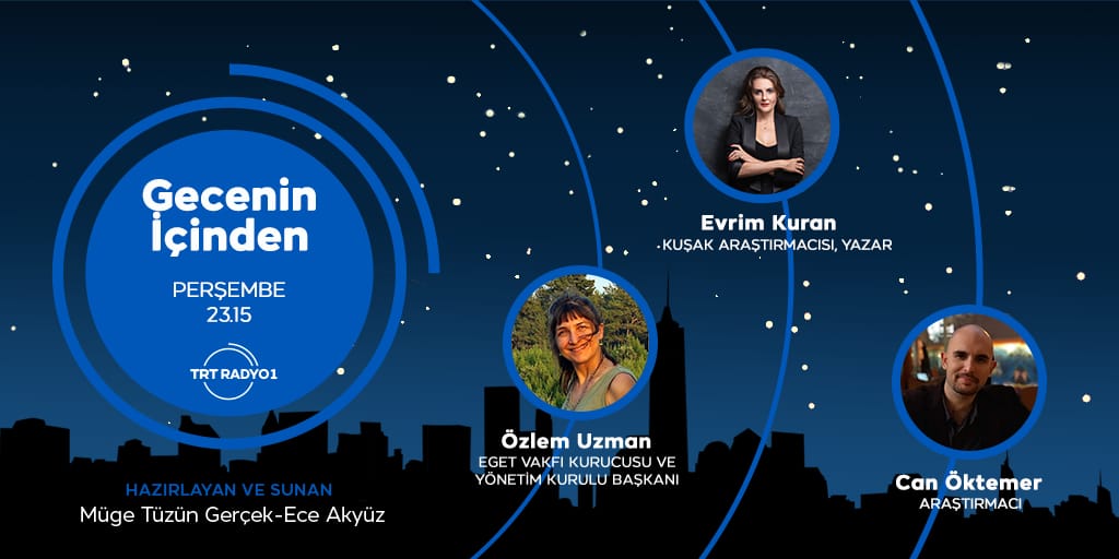 EGET Vakfı kurucularından, Yönetim Kurulu Başkanı'mız sayın Özlem Uzman, yarın (Perşembe) gecesi 00:00'dan itibaren TRT Radyo 1'de , dinleyicilere EGET Vakfı'nı anlatacaktır.
.
Bekleriz.