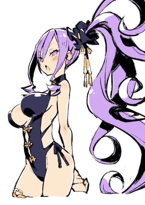 というわけで『Fate/Grand Order』の夏イベントの水着武則天を担当させていただきました。三段階に変化する格好などにも楽しんでいただけたらと思います#FGO 