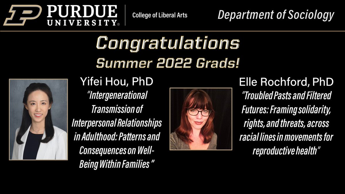 Purdue Department of Sociology tweet media