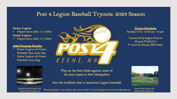 Keene Post 4 Baseball (@post4keene) on Twitter photo  Keene Post 4 Baseball (@post4keene) on Twitter photo