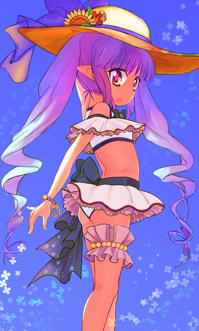 プリコネの水着キョウカちゃんを描きましたありがとうありがとうリトルリリカル感謝しかありません… 