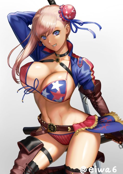 #FGO 
夏なので水着武蔵 再掲 