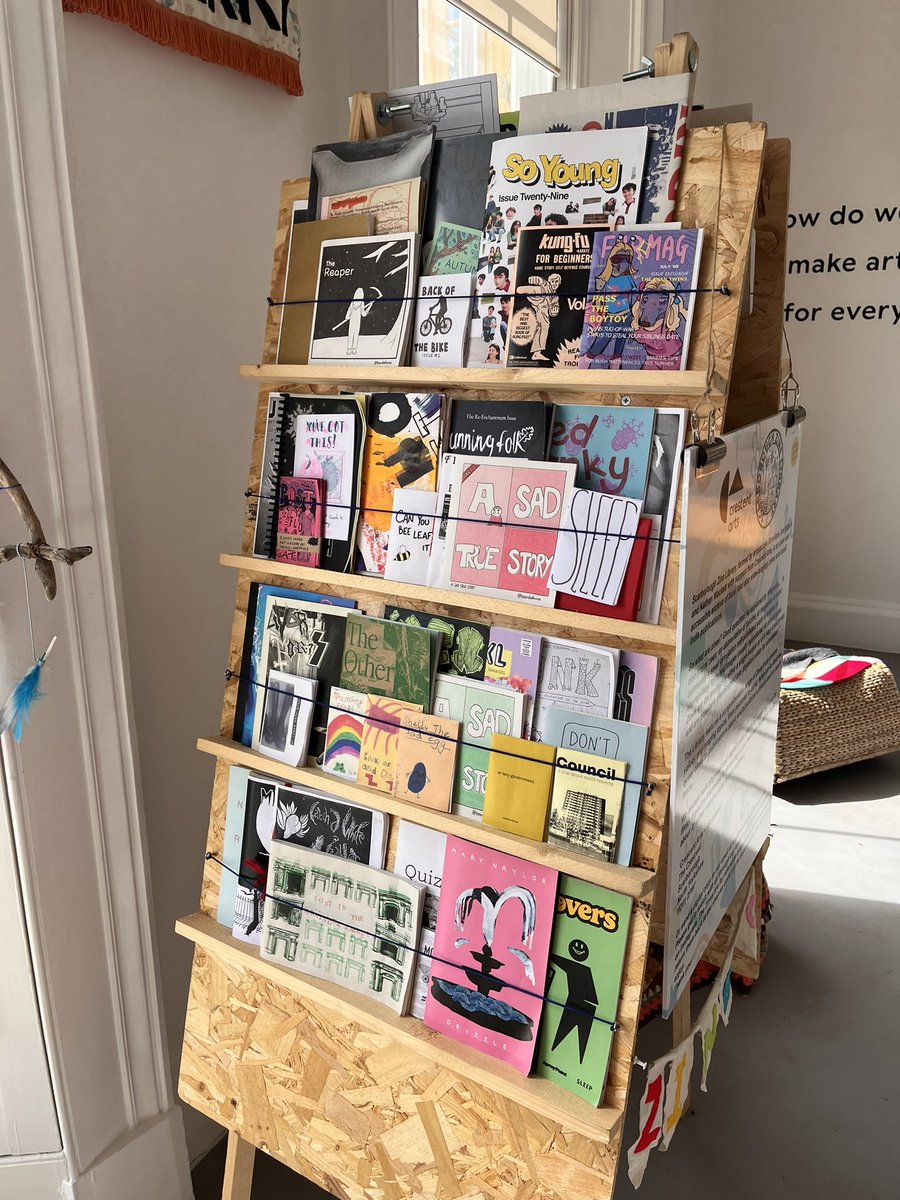 SHScarborough's tweet photo. Zine library @ScarbsMuseums woodend, next to the fabulous @Eatmecafe there - great places to chill out and some great zines! https://t.co/7CCkpQ2pJQ