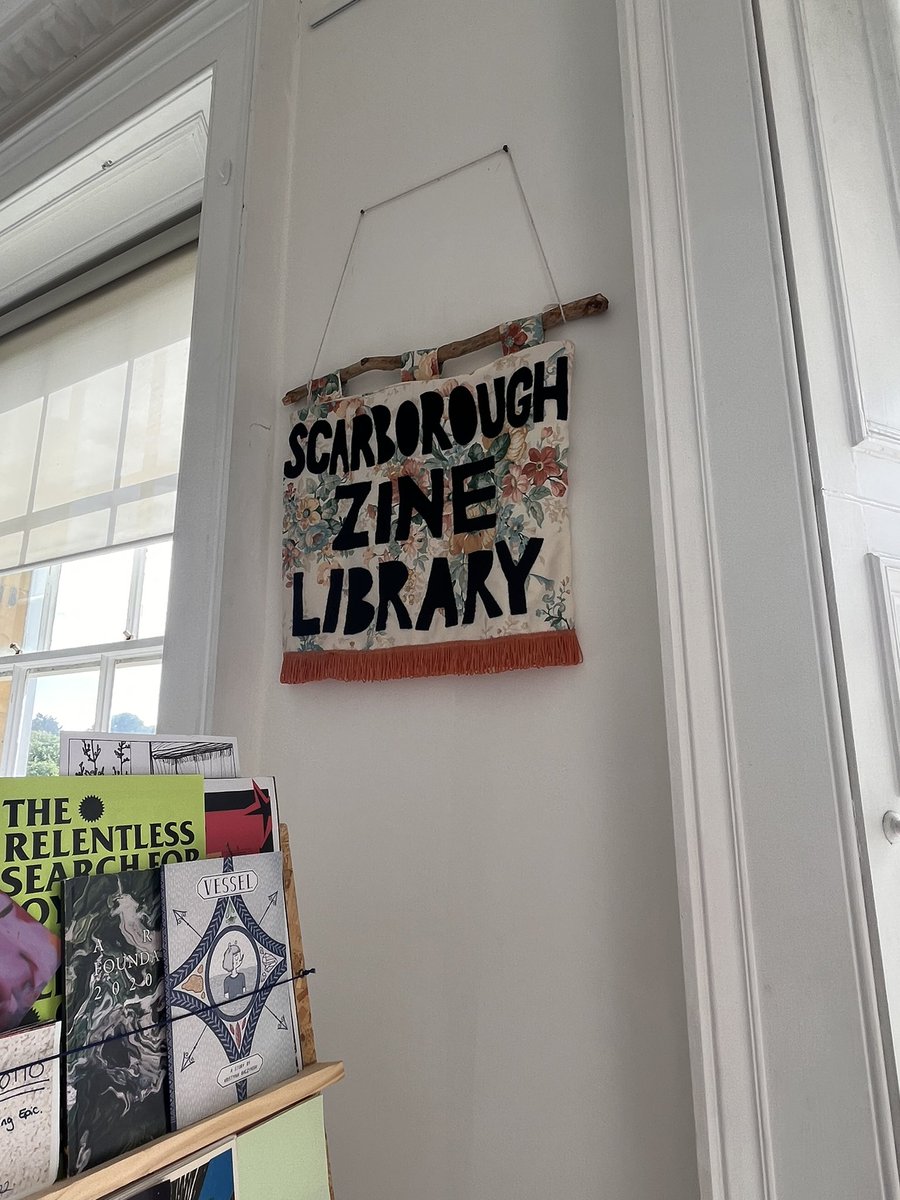 SHScarborough's tweet photo. Zine library @ScarbsMuseums woodend, next to the fabulous @Eatmecafe there - great places to chill out and some great zines! https://t.co/7CCkpQ2pJQ