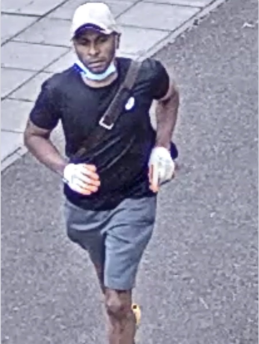 mattuthompson's tweet photo. NEW: Police investigating the murder of 87 year old pensioner Thomas O’Halloran have released several images of a man seen running away from the area armed with a knife. 

They’re keen to identify him, and are appealing for information. 

@SkyNews https://t.co/cBPkjG3U2Q