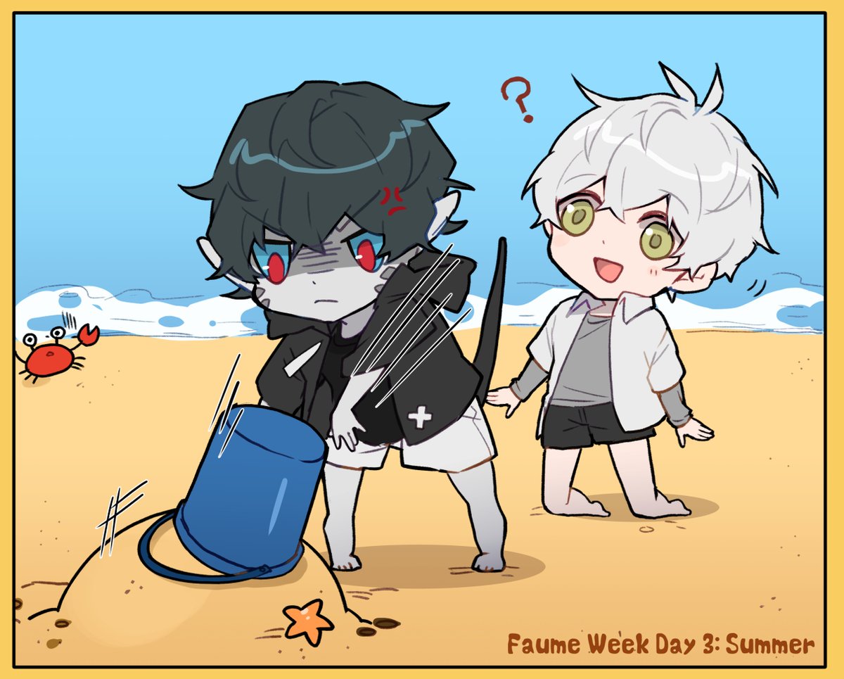 Faume Week Day 3: Summer 
🏖️🪣
#舟浮梅Week 