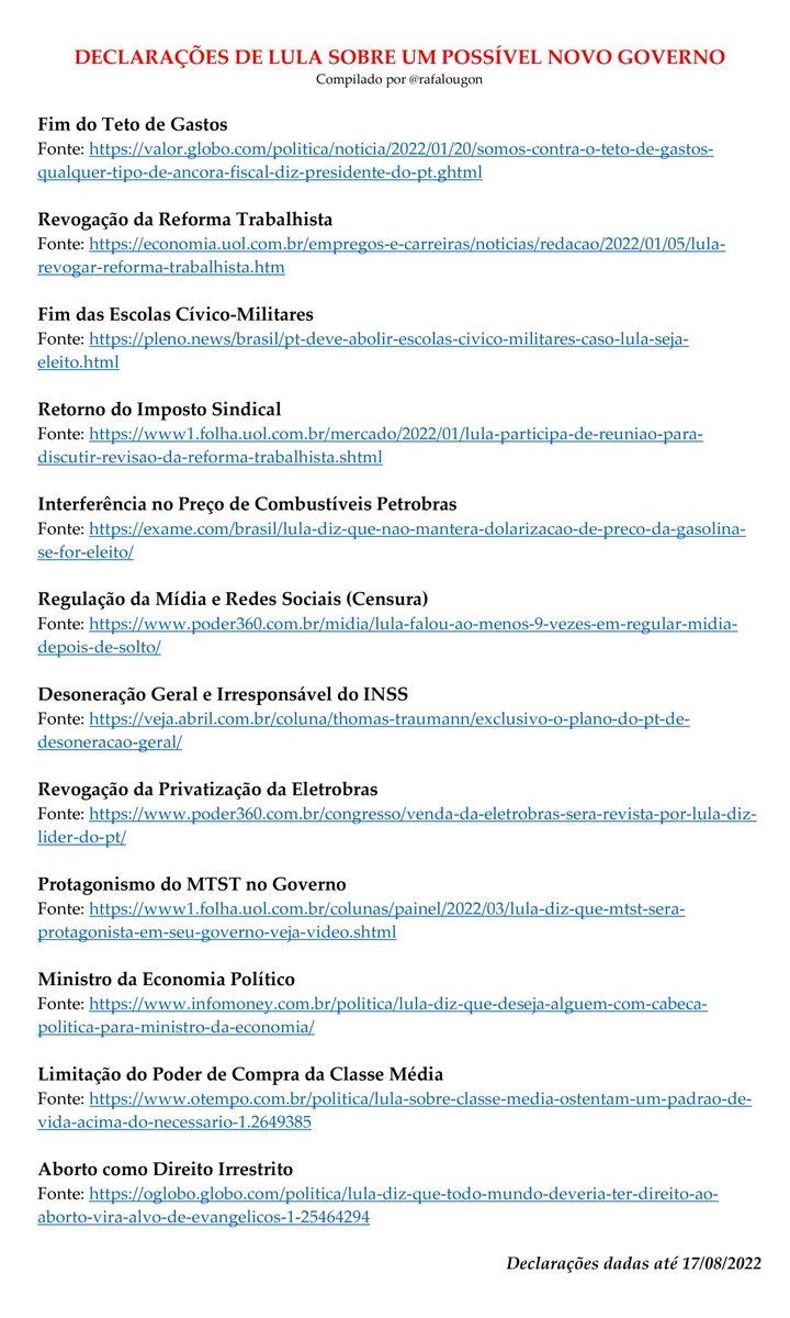 rafalougon's tweet photo. DOSSIÊ DO LULA! COMPARTILHE! https://t.co/7YPbWs5SK3