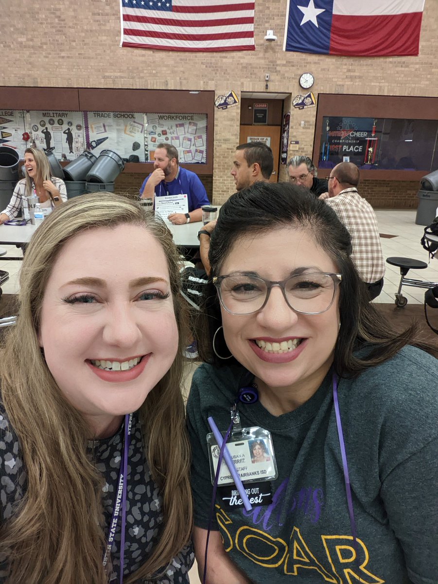 mrsrichgeo's tweet photo. Gearing up for another year at  @JerseyVillageHS @JVSocialStudies! 
I love my school and getting to collaborate with amazing educators like @GutierrezJVHS! https://t.co/9bK99nT3WB