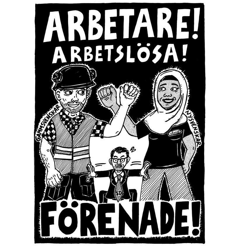 omringaren's tweet image. Glöm aldrig att SD inte bara är rasister, utan även borgare. Gå inte på bluffen att de skulle bry sig om dig bara för att du har ljusrosa hud – måste de välja mellan dig och storkapitalet väljer de storkapitalet alla dagar i veckan, precis som deras vänner i det blåbruna blocket.