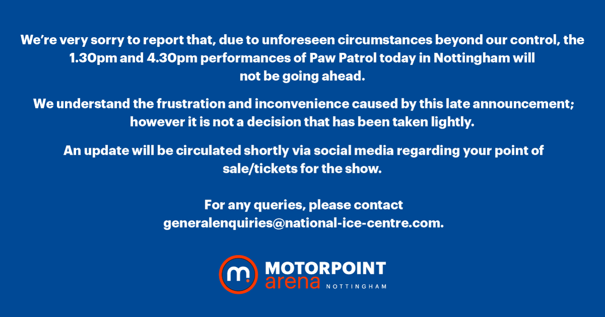 Motorpoint Arena Nottingham tweet media