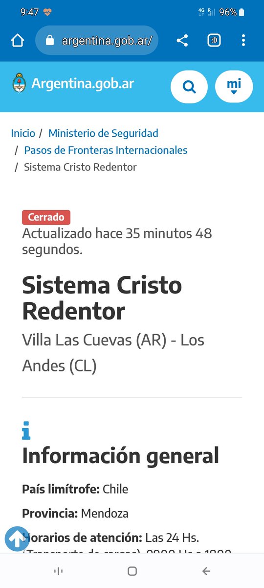 Fgoy1963's tweet photo. @CFLosLibertador Increíble que diferencia, por que no podemos copiar lo bueno,  aprendan en Chile así se trabaja actualizan casi cada 5 minutos,  no cada 24 horas, como puede ser??? https://t.co/JUwWh1YyTV