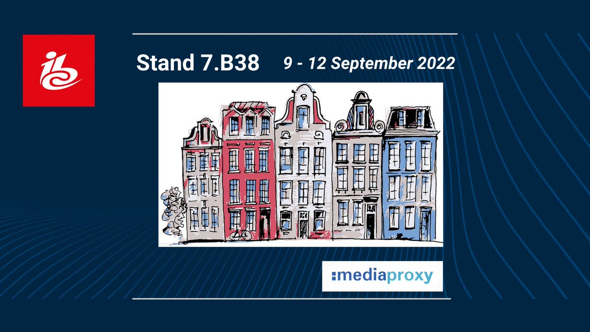 Mediaproxy's tweet photo. On stand 7.B38 @IBCShow, Mediaproxy will demonstrate the latest upgrades to its flagship LogServer logging and monitoring system. You can pre-book a demo slot - https://t.co/iWycO08Fi6
#Mediaproxy #LogServer #IBC2022 #Compliance #Streaming #QoE #OTT #HDR #HEVC #TSoIP #SMPTE https://t.co/JEKCPKNwQC