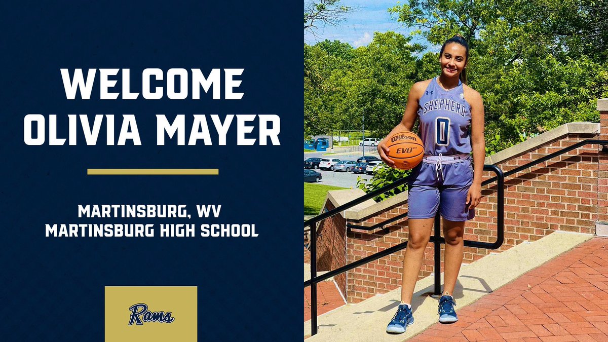 🚨 ROSTER UPDATE 🚨 

Introducing our third member of our freshmen class is Olivia Mayer from Martinsburg, WV. We are so excited for you to join us! 

#RamPac