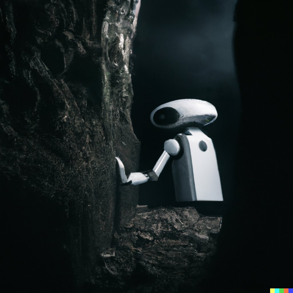 Fog sucks life from unborn robots. #sciencefiction #sixwordstory by <a href="/peterjbentley/">Peter Bentley</a>, illustration by #dalle2.