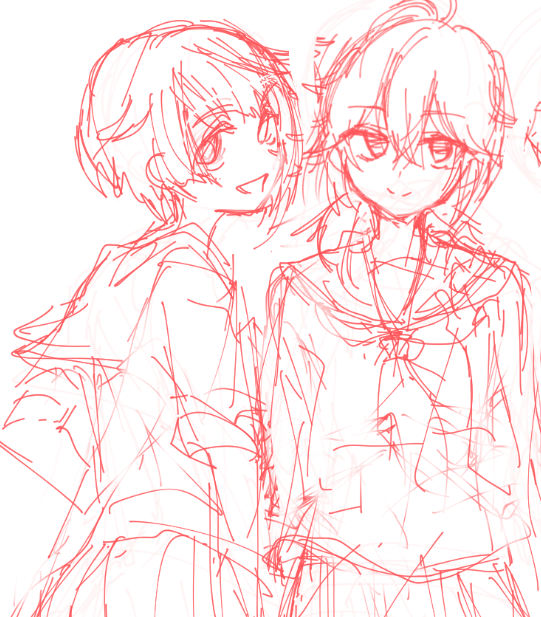 今日は絵を描くの無理だからだいぶ前に止まって一生完成しなさそうなセーラー服の絵を載せとくか  今見直したら可愛くないか? 完成させようかな…… 