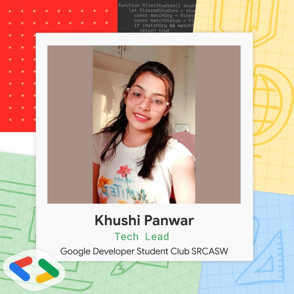 smilewithkhushi's tweet photo. Hi Connections👋
I'm glad to share that I've been selected as the Tech Lead of Google Developers Student Club of SRCAS-W, University of Delhi for the session 2022-23.✨
I would like to thank our GDSC Lead @anjali_kundliya & @gdsc_srcasw for this opportunity!😊❤️
#gdsc #srcasw https://t.co/idfIXoGYtG