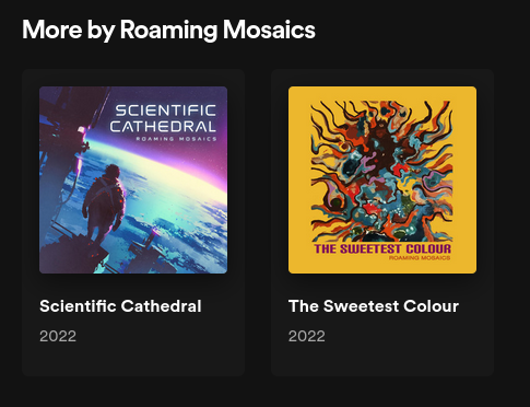 RoamingMosaics's tweet photo. Our great new album covers are now live. We're really happy with the extra professional touch we're rocking. https://t.co/MFHsWcfTeN