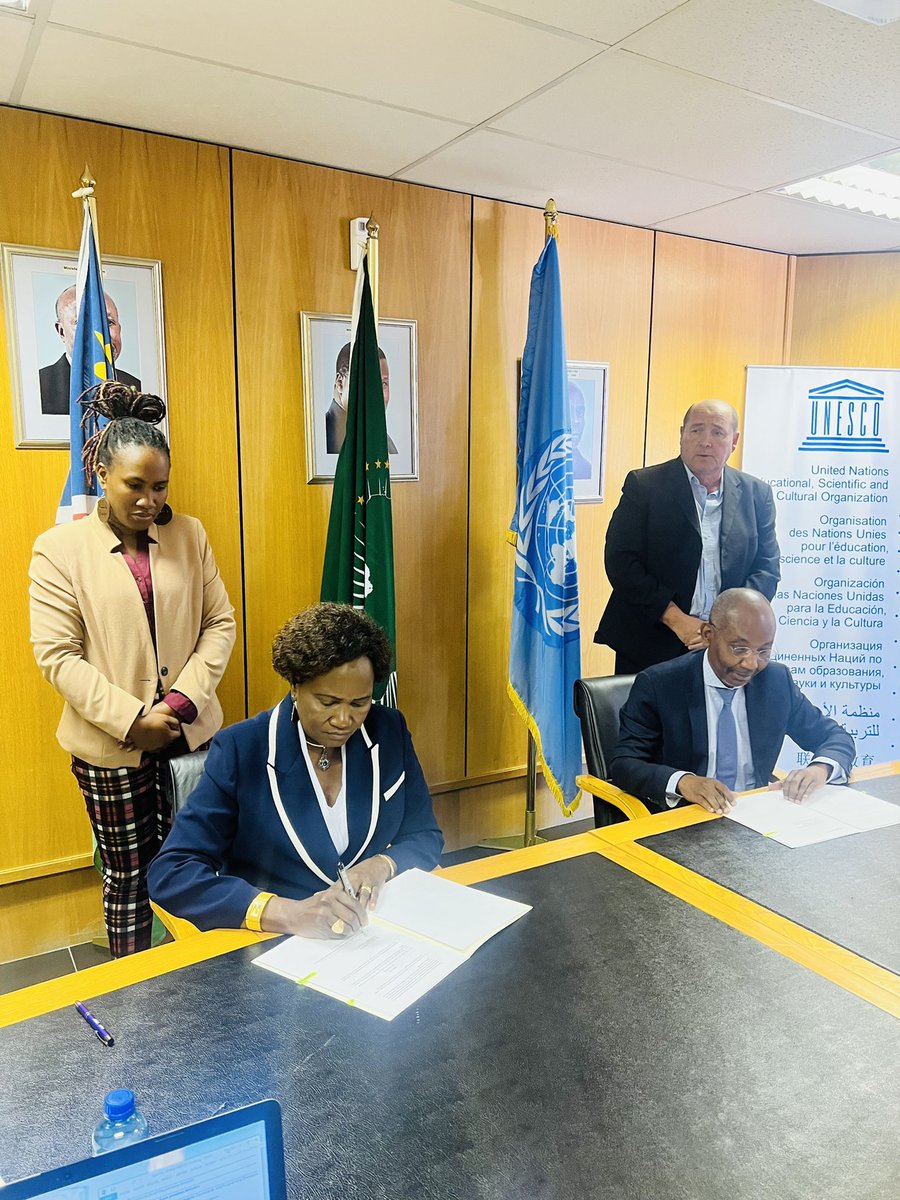 MICTNamibia's tweet photo. NAM TO HOST UNESCO-AI FORUM| The Namibian government - through the Ministry of Higher Education, Technology and Innovation - will host the Southern Africa subregional forum on artificial intelligence from 7-9 September 2022 in partnership with UNESCO. https://t.co/yPSDOePptS