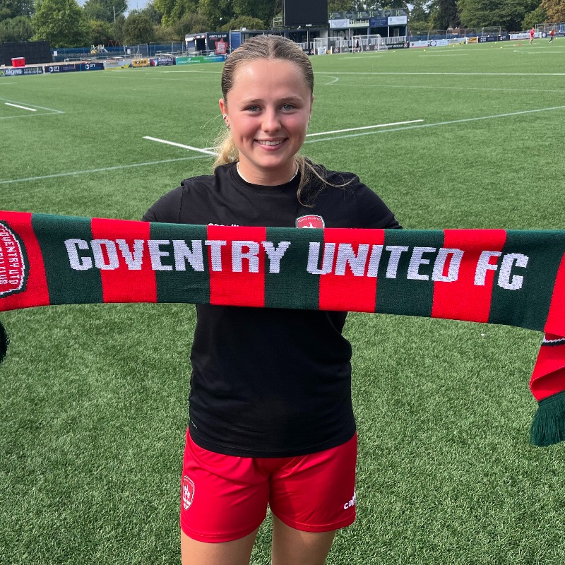 RugbyBoroughWFC's tweet photo. Pleased to announce that Hayley Hoare (@_Hayley_Hoare) has signed for us ✍️