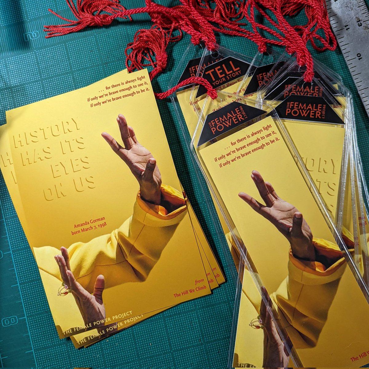 LedaBlackArtist's tweet photo. Bookmarks are the latest thing in the Female Power Project. Can you see who this one is for? https://t.co/nlRF5MvR04
