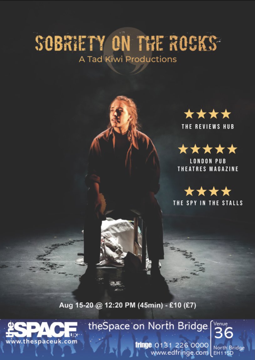 A Tad Kiwi Productions (@atadkiwi) on Twitter photo <a href="/DamianSamuels/">Damian Samuels</a> <a href="/DamianSamuels/">Damian Samuels</a> best tip is to see our one-woman show from New Zealand, Sobriety on the Rocks.
<a href="/theSpaceUK/">theSpaceUK</a> 12.20pm until the 20th August!
All the ingredients that make up the cocktail of Sobriety have been shaken, stirred, drunk, and spat out. #EdFringe22 <a href="/DamianSamuels/">Damian Samuels</a> <a href="/DamianSamuels/">Damian Samuels</a> best tip is to see our one-woman show from New Zealand, Sobriety on the Rocks.
<a href="/theSpaceUK/">theSpaceUK</a> 12.20pm until the 20th August!
All the ingredients that make up the cocktail of Sobriety have been shaken, stirred, drunk, and spat out. #EdFringe22