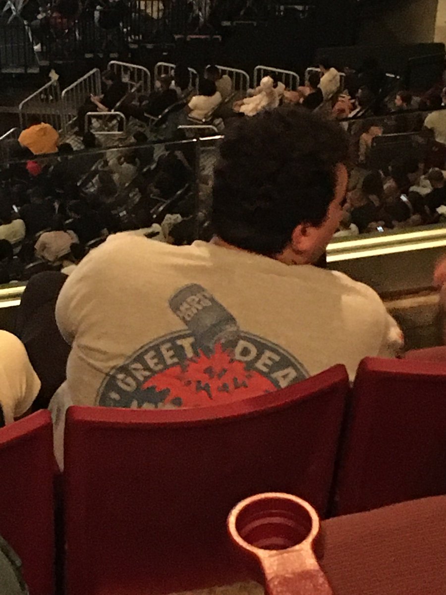 a dude in front of me at the kendrick show was wearing a @deathbois shirt hahahahaha