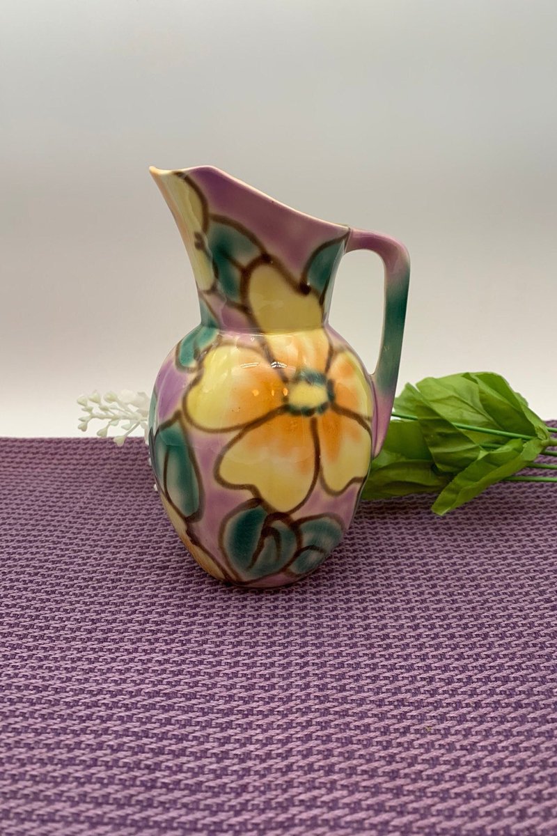 LilyDogAntiques's tweet photo. Excited to share this item from my #etsy shop: Vintage Ceramic 1940's Floral Falcon Ware Pitcher or Creamer #falconwarejug #falconwarecreamer #falconwarepitcher #vintagefalconware #vintagecreamer #artdecocreamer #artdecojug #artdecopitcher https://t.co/ngAkwCEfmz https://t.co/WYUkZ6Ikjw