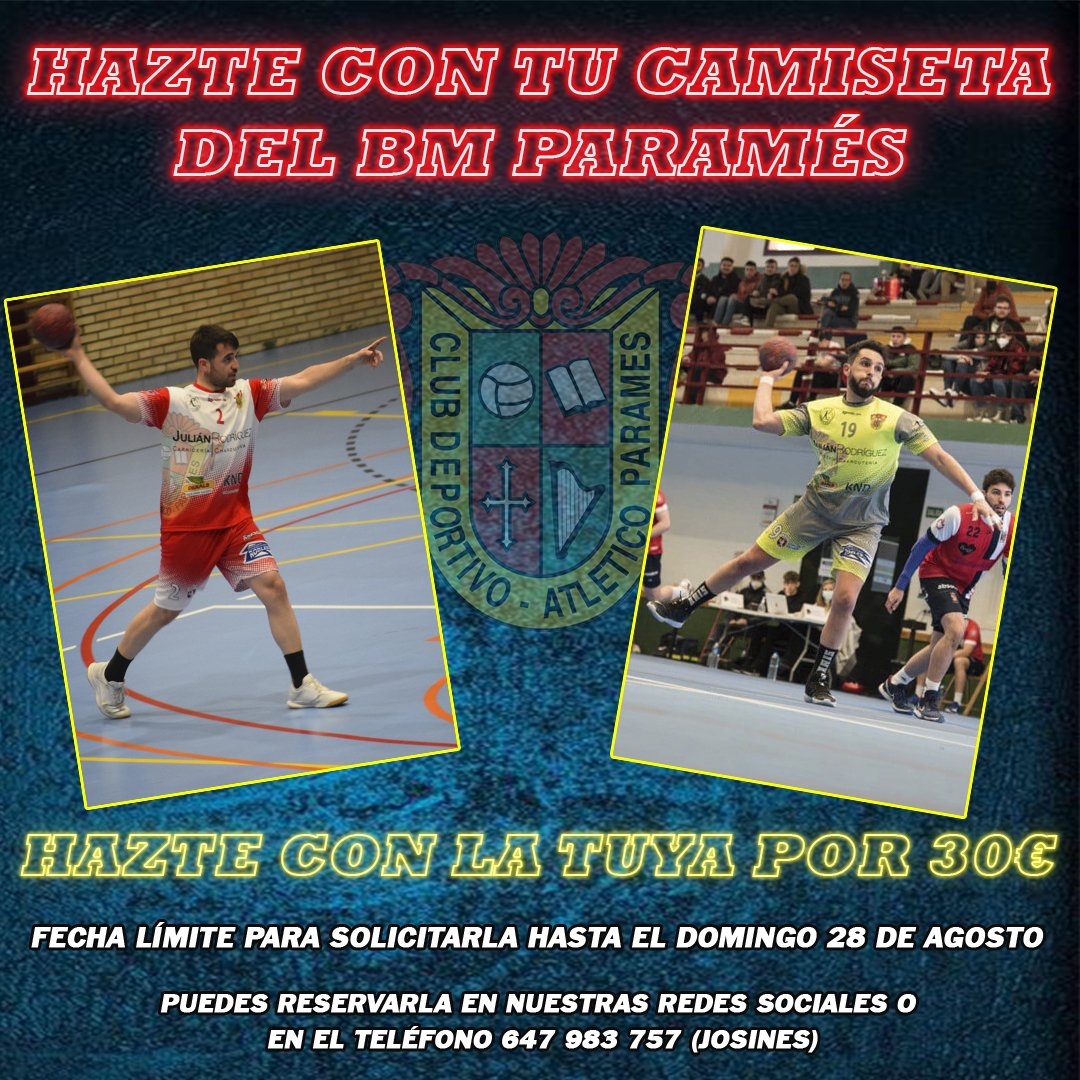 bmatparames's tweet photo. 🆕 𝘾𝘼𝙈𝙄𝙎𝙀𝙏𝘼𝙎 𝘿𝙀𝙇 𝘽𝙈 𝙋𝘼𝙍𝘼𝙈𝙀𝙎 𝘼 𝙇𝘼 𝙑𝙀𝙉𝙏𝘼 

😏 Ya puedes pedir nuestra camiseta si quieres lucir nuestros colores esta temporada

📏 Disponibles desde la talla XXS hasta la 4XL

⚠️ Fecha límite de reserva el 𝙙𝙤𝙢𝙞𝙣𝙜𝙤 𝟮𝟴 𝙙𝙚 𝙖𝙜𝙤𝙨𝙩𝙤 https://t.co/V5bEwe6hRh
