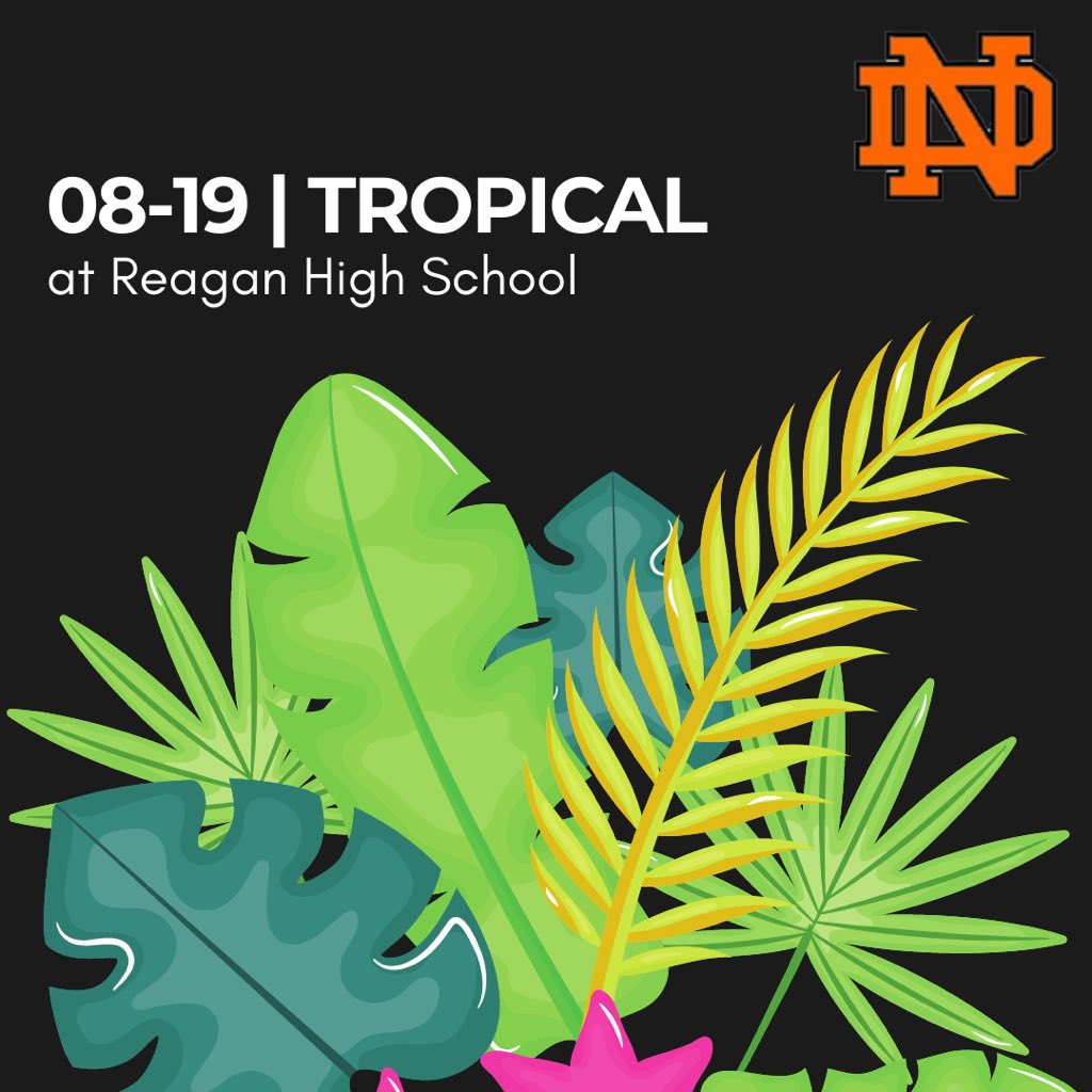 🧡🖤📣 #FNL are back! Put on your best flowered 🌺 shirt 👕 and come support the season opener of Black Knights football 🏈 at Reagan High School. 

#knightscheer 
#knightnation 
#builtdifferent